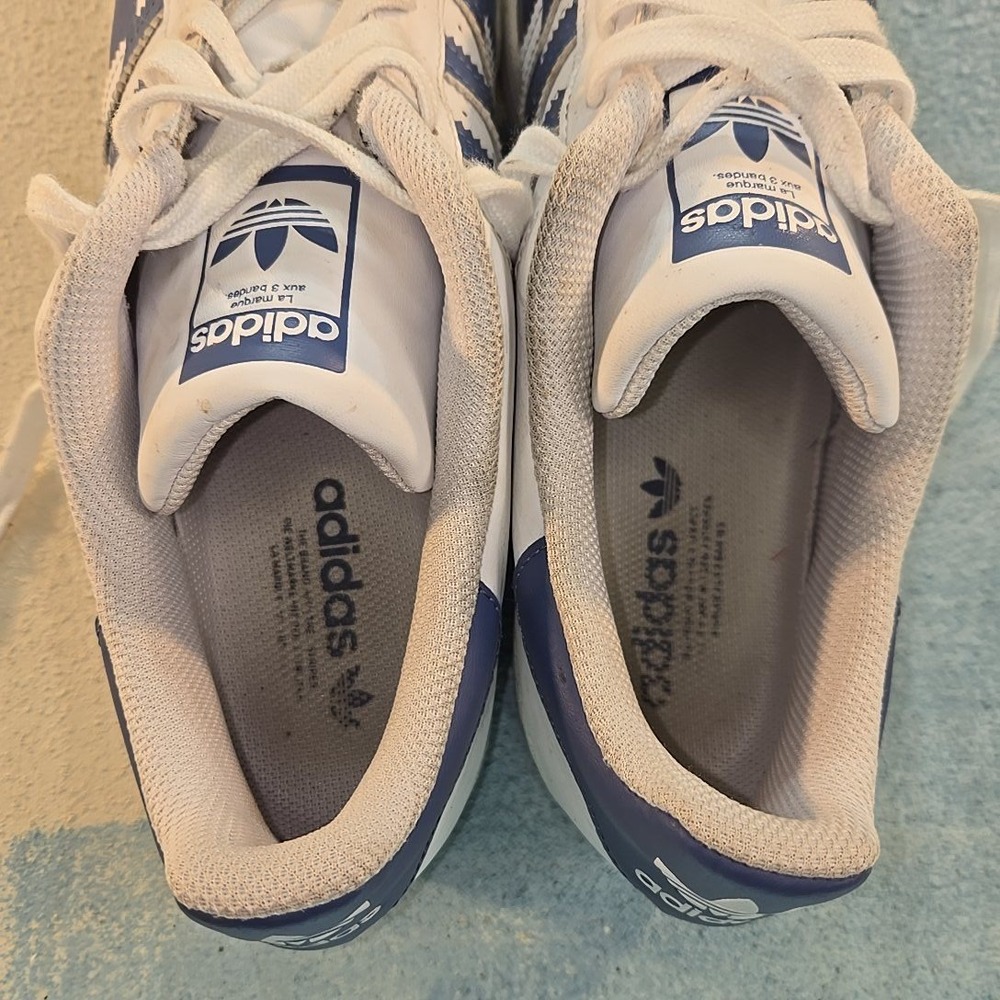 Adidas Superstar Ltd Ed Split Cloud Wht Crew Blue FX5532 Men 13 Shell Toes Shoes - Picture 10 of 12